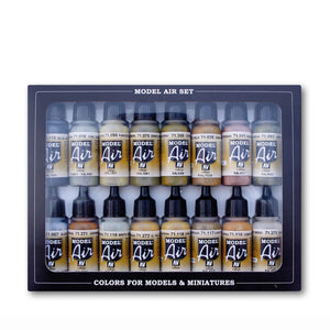 Vallejo Model Air Set: German WWII Europe & Africa Paint Set (16ct)