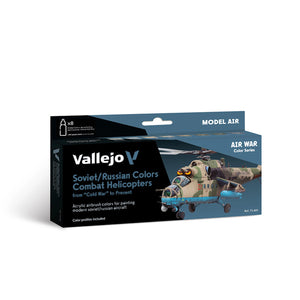 Vallejo Model Air Set: Soviet/Russian colors Combat Helicopters post WWII to present