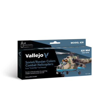 Vallejo Model Air Set: Soviet/Russian colors Combat Helicopters post WWII to present