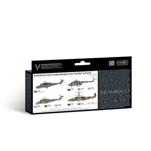 Vallejo Model Air Set: Soviet/Russian colors Combat Helicopters post WWII to present