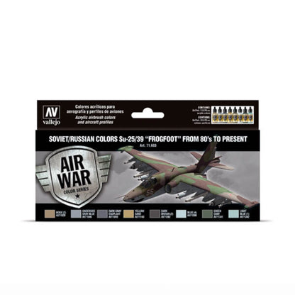Vallejo Model Air Set: Soviet/Russian colors Su-25/39 “Frogfoot” from 80’s to present