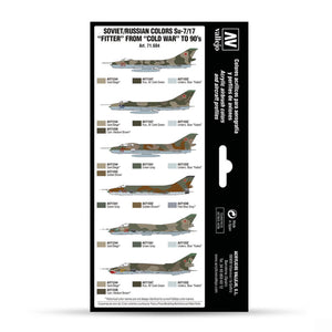 Vallejo Model Air Set: Soviet/Russian colors Su-7/17 “Fitter” from “Cold War” to 90’s
