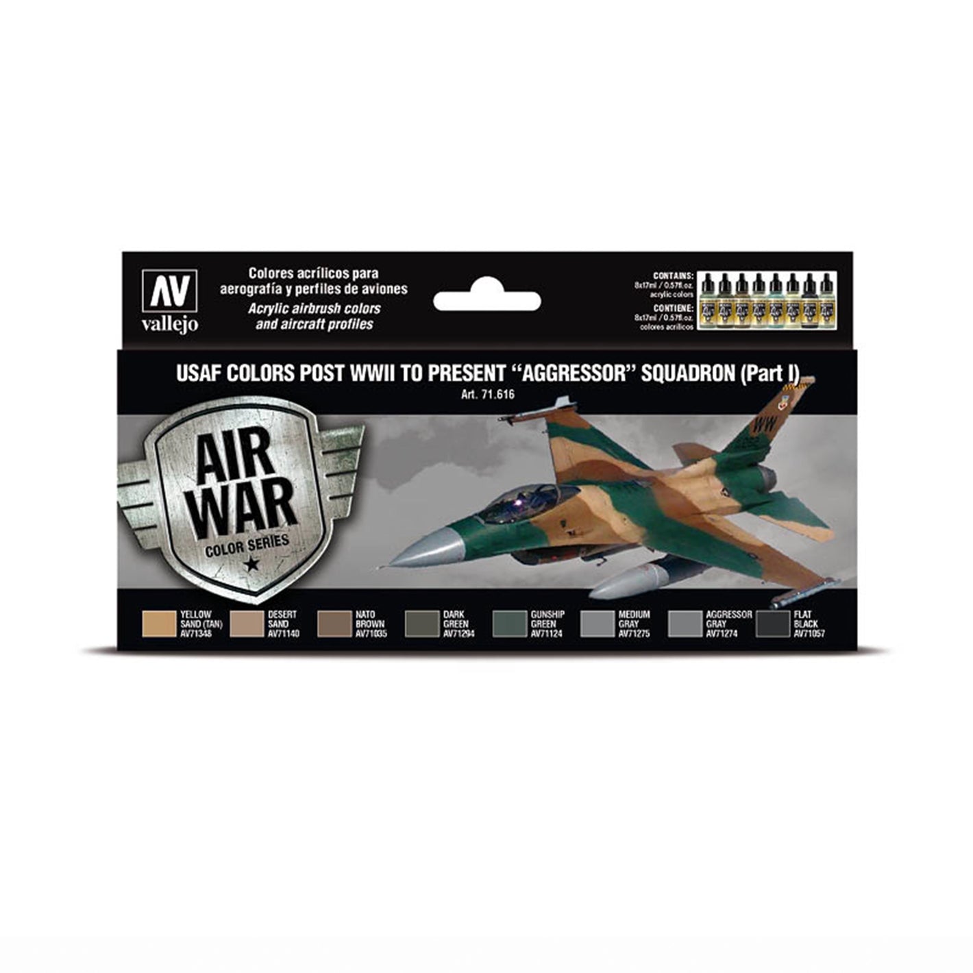 Vallejo Model Air Set: USAF colors post WWII to present “Aggressor” Squadron (Part I)