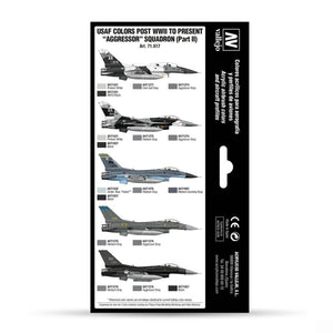 Vallejo Model Air Set: USAF colors post WWII to present “Aggressor” Squadron (Part II)