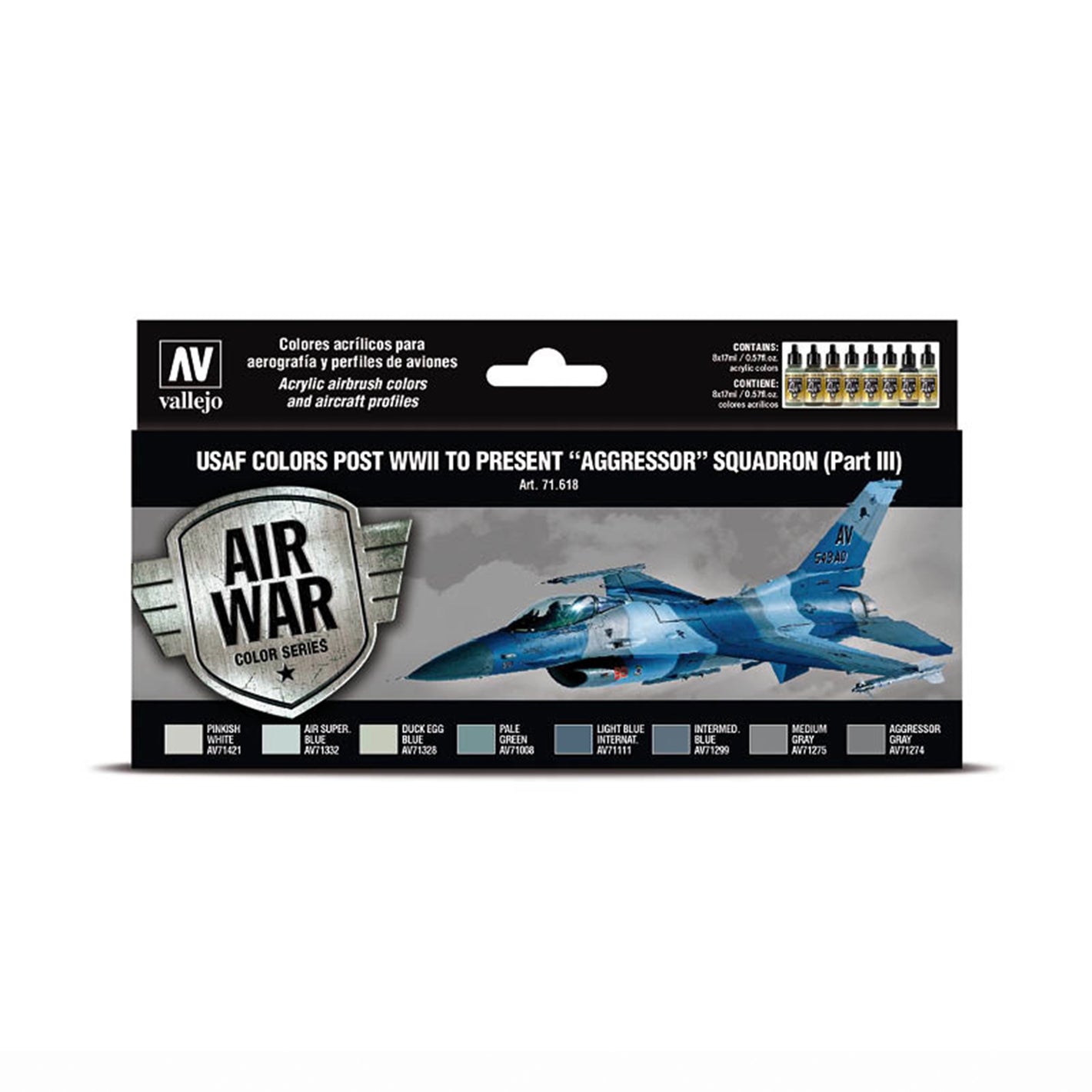 Vallejo Model Air Set: USAF colors post WWII to present “Aggressor” Squadron (Part III)