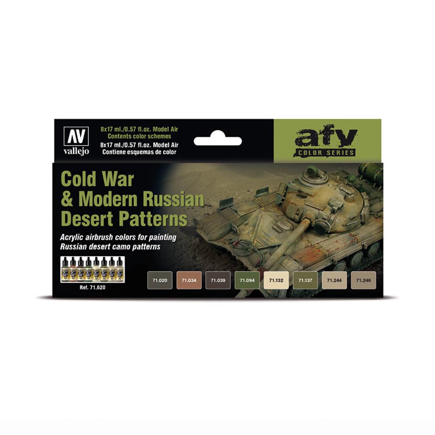 Vallejo Model Air Set: Cold War & Modern Russian Desert Patterns