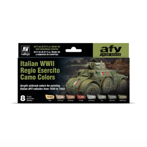 Vallejo Model Air Set: Italian WWII Regio Esercito Camo Colors