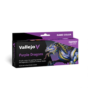 Vallejo Game Color Purple Dragons Paint Set by Ángel Giráldez