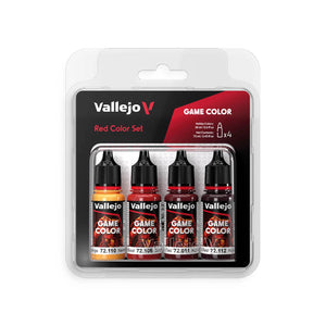 Vallejo Game Color Red Color Paint Set