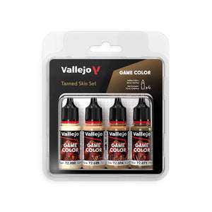 Vallejo Game Color Tanned Skin Paint Set