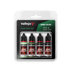 Vallejo Game Color Green Color Paint Set