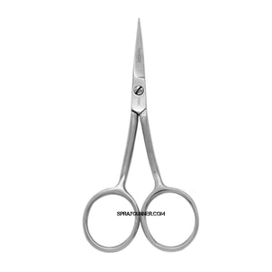 FAMORE Fine Point, Mini Double Curved, Embroidery, Applique Scissors (4in) (748C)