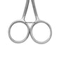 FAMORE Fine Point, Mini Double Curved, Embroidery, Applique Scissors (4in) (748C)