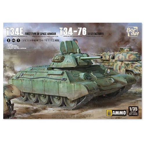 Limited Edition T-34E & T-34/76 (Factory 112) - 2 in 1 Model Kit - SprayGunner