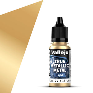 Vallejo True Metallic Metal Light: Imperial Gold (18ml)