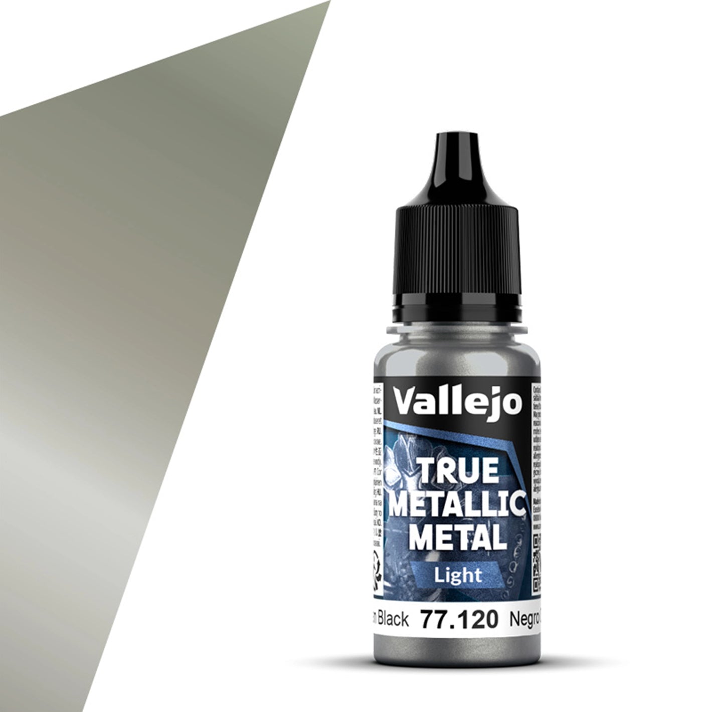 Vallejo True Metallic Metal Light: Obsidian Black (18ml)
