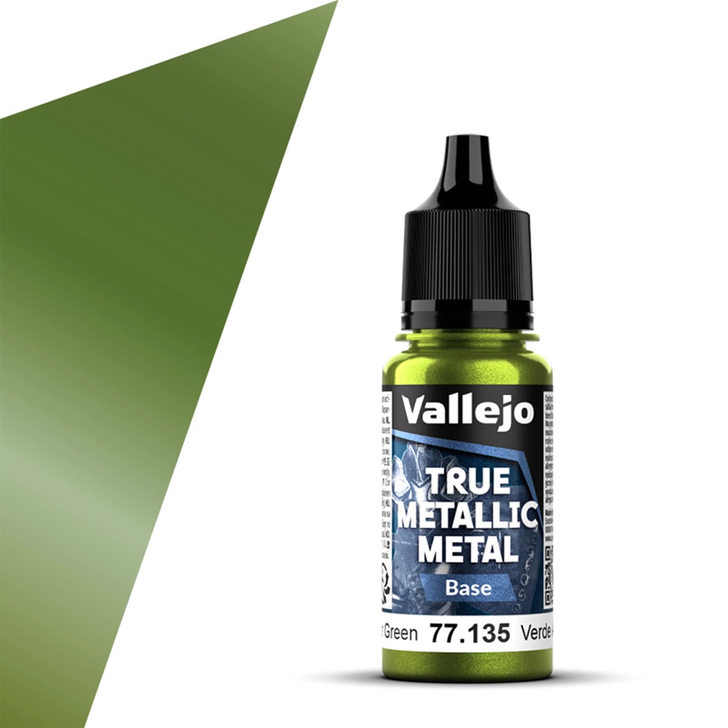 Vallejo True Metallic Metal Base: Amber Green (18ml)