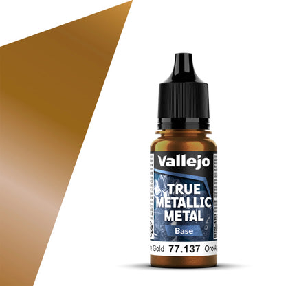 Vallejo True Metallic Metal Base: Arcane Gold (18ml)