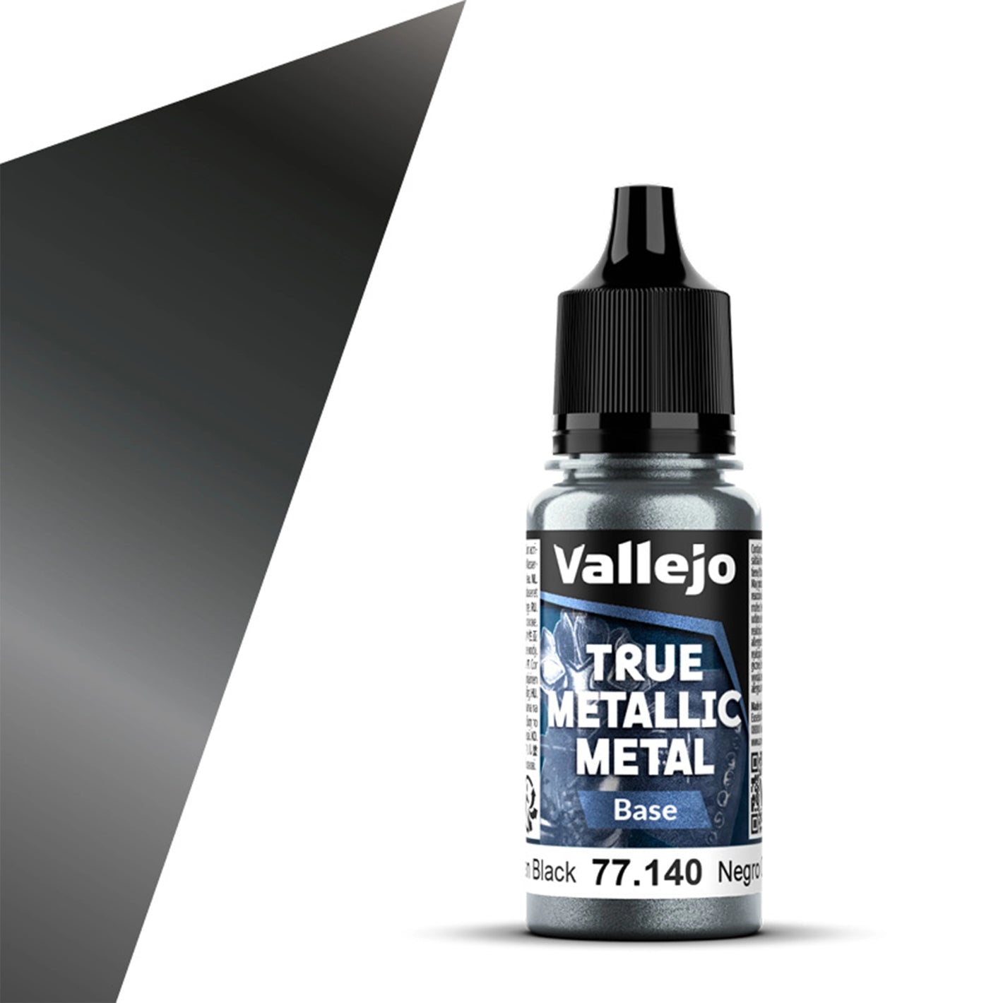 Vallejo True Metallic Metal Base: Obsidian Black (18ml)