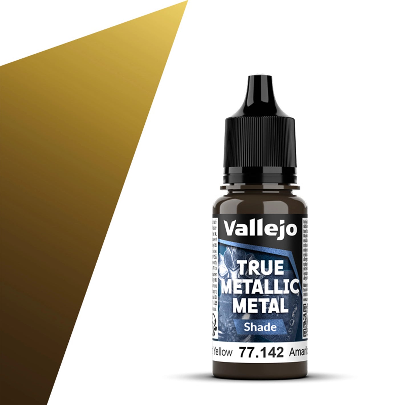 Vallejo True Metallic Metal Shade: Radiant Yellow (18ml)