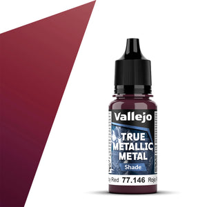 Vallejo True Metallic Metal Shade: Ruby Red (18ml)
