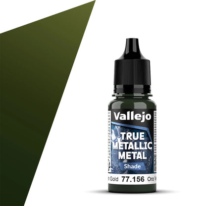 Vallejo True Metallic Metal Shade: Greenish Gold (18ml)