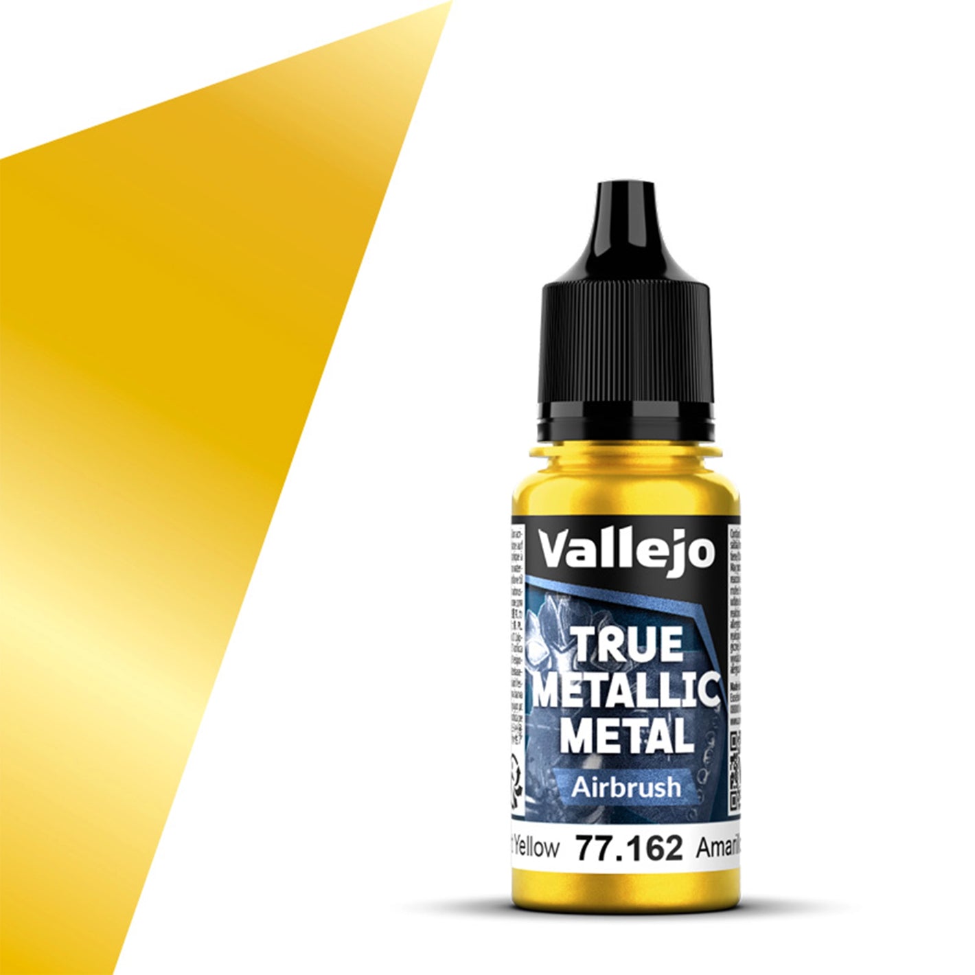 Vallejo True Metallic Metal Airbrush Color: Radiant Yellow (18ml)