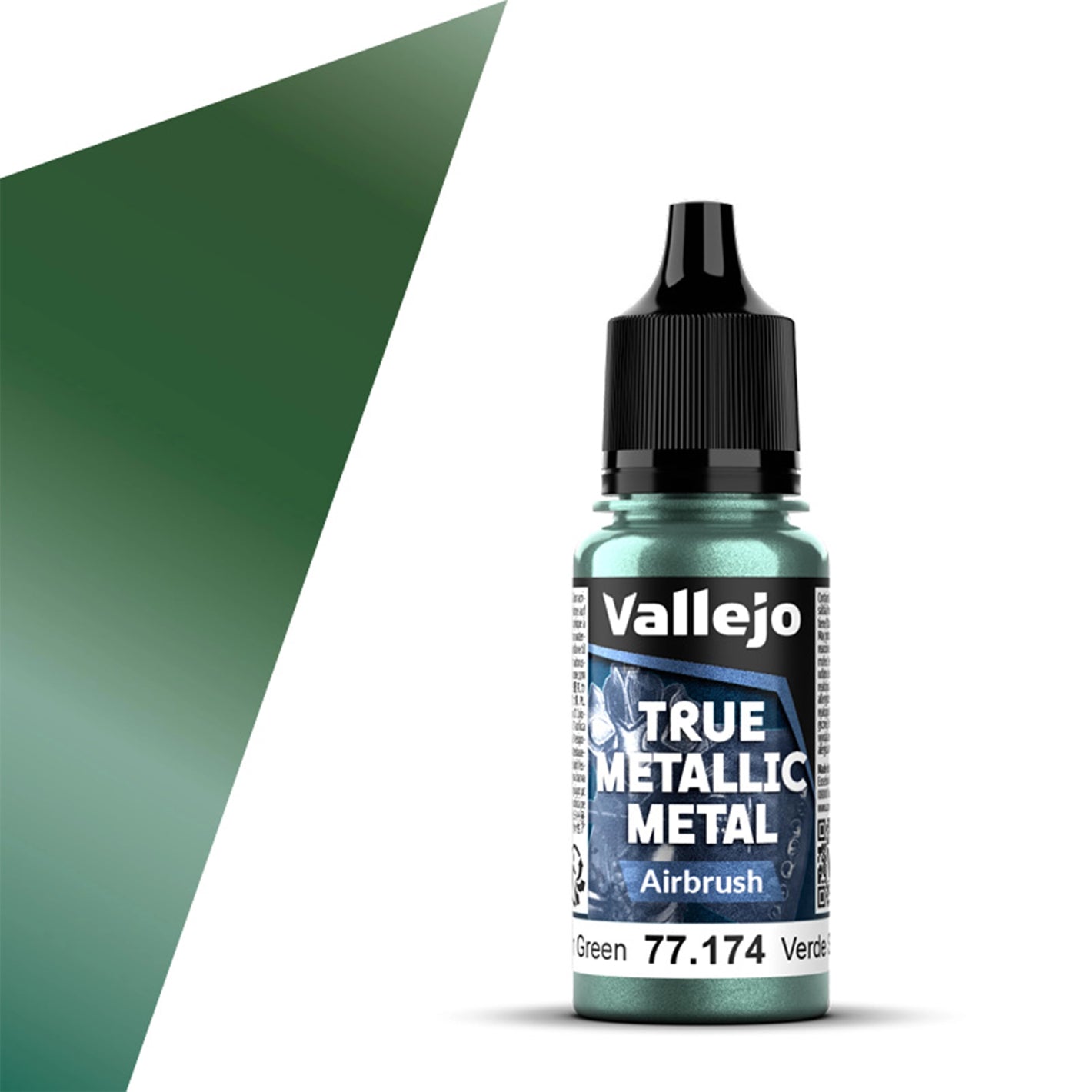 Vallejo True Metallic Metal Airbrush Color: Dusken Green (18ml)