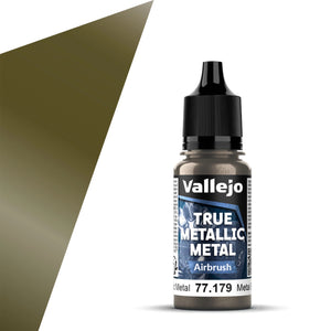Vallejo True Metallic Metal Airbrush Color: Aged Metal (18ml)