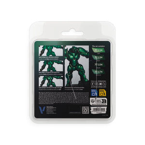 Vallejo True Metallic Metal: Dusken Green Paint Set (4x18ml)