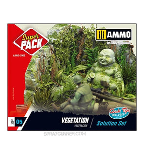 Discounted AMMO by MIG Weathering Sets VEGETATION. SOLUTION SET