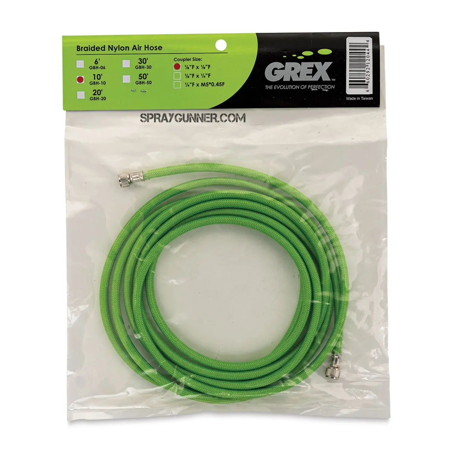 Grex 10' Braided Nylon Air Hose 1/8