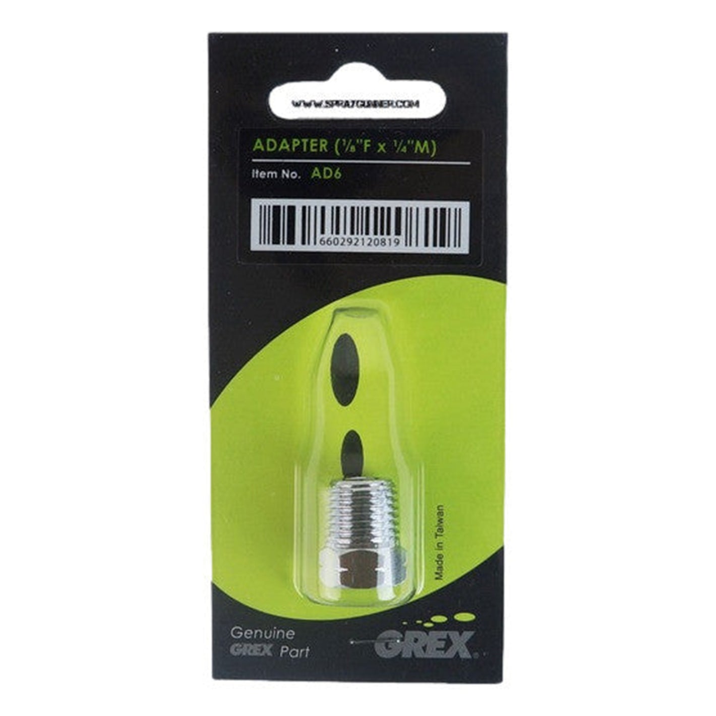 Grex Adapter, 1/8"F to 1/4"M