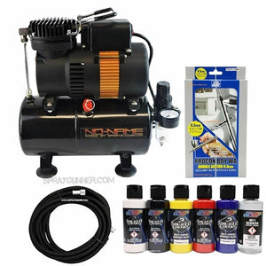 NO-NAME Tooty Air Compressor PS-274 Airbrush with 3m Hose and Wicked Primary Set NO-NAME brand