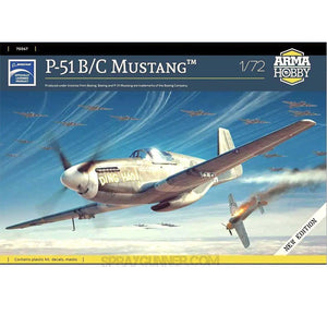 1/72 P-51 B/C Mustang Model Kit Arma Hobby