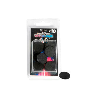 AK Interactive Round Base 25mm – 10 Pack