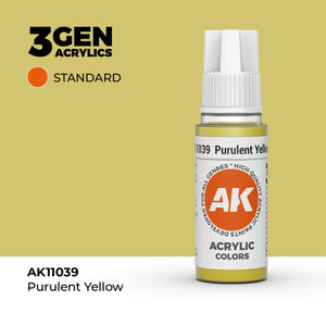 AK Interactive Standard Colors - Purulent Yellow (17ml)