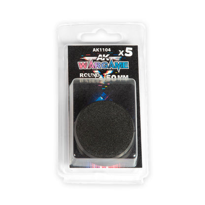 AK Interactive Round Base 50mm – 5 Pack