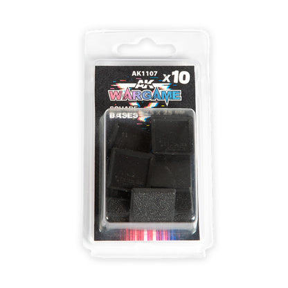 AK Interactive Square Base 25x25mm – 10 Pack