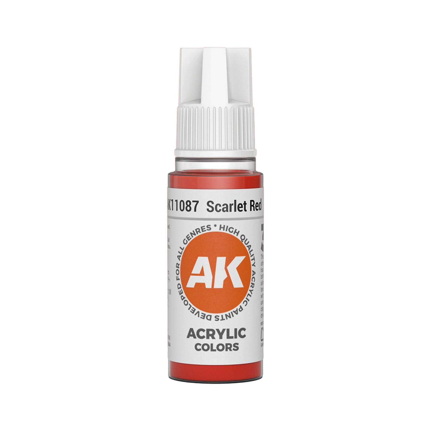 AK Interactive Standard Colors - Scarlet Red (17ml)