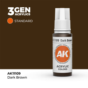 AK Interactive Standard Colors - Dark Brown (17ml)