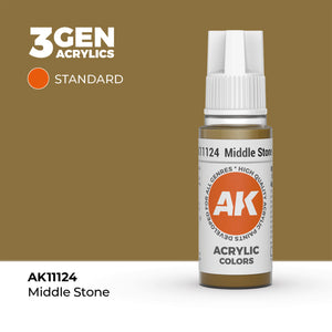 AK Interactive Standard Colors - Middle Stone (17ml)
