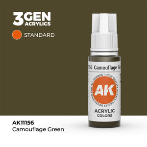 AK Interactive Standard Colors - Camouflage Green (17ml)
