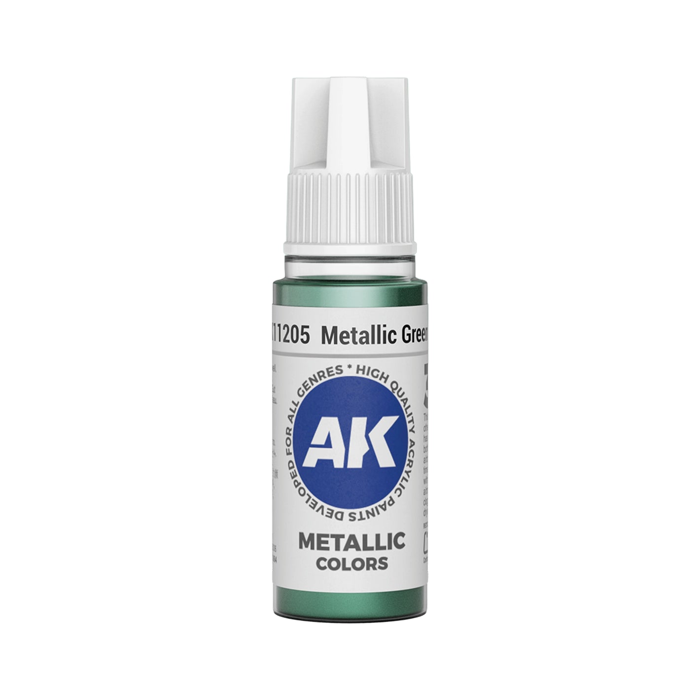 AK Interactive Metallic Colors - Metallic Green (17ml)