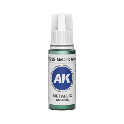 AK Interactive Metallic Colors - Metallic Green (17ml)