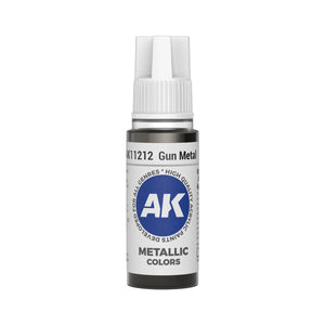 AK Interactive Metallic Colors - Gun Metal (17ml)