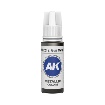 AK Interactive Metallic Colors - Gun Metal (17ml)