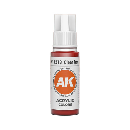 AK Interactive Standard Colors - Clear Red (17ml)