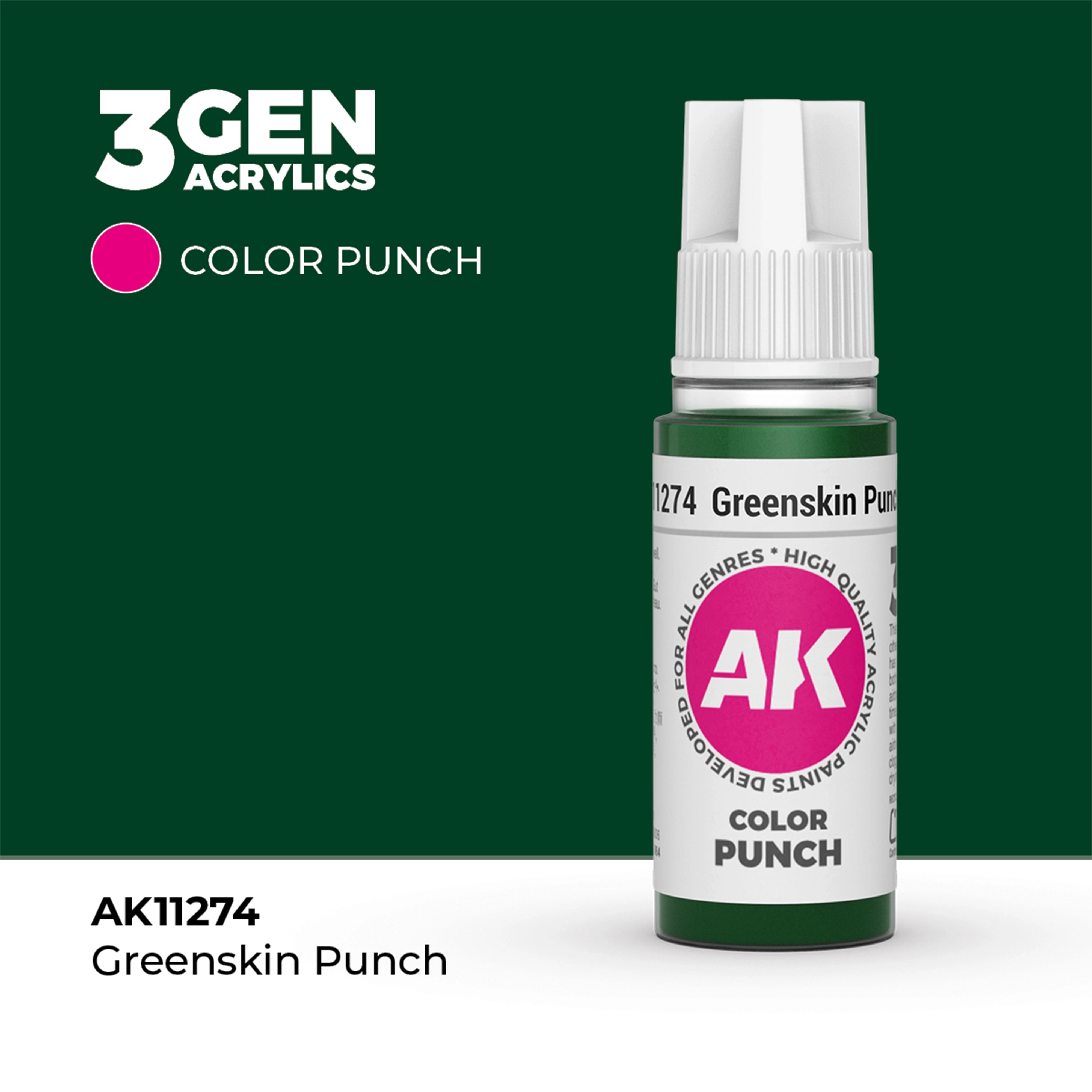 AGTプロモーションキット VII AK Interactive Color Punch - Greenskin Punch (17ml)
