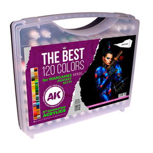 AK Interactive AK11707 120-Color 3GEN Wargame Paint Set